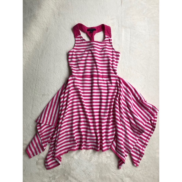 Nautical Pink/White Stripe Dress🌸 - Picture 1 of 5